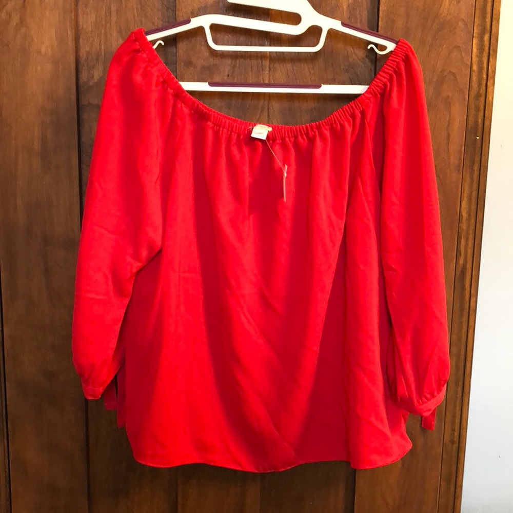 Off the shoulder shirt